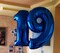 40-Inch Night Blue Number 9 Balloon – Jumbo Giant Mylar Foil Balloon for 9th, 19th, 29th, 39th, 49th, 99th Birthday, Anniversary, and Party Decorations (Night Blue)